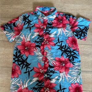 Boys size M Hawaiian Button-Up Shirt